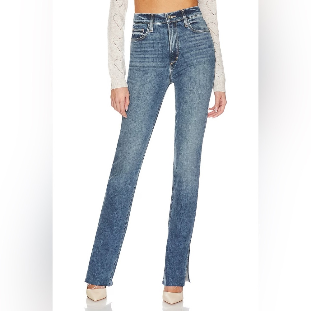 Favorite Daughter Valentina Super High Rise Tower Jean in Medium Indigo